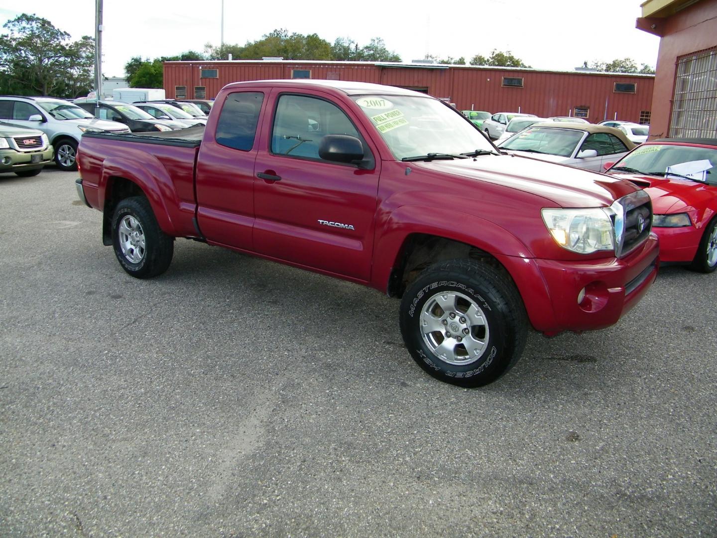 2007 Maroon /Grey Toyota Tacoma PreRunner Access Cab V6 2WD (5TETU62N87Z) with an 4.0L V6 DOHC 24V engine, Automatic transmission, located at 4000 Bee Ridge Road, Sarasota, FL, 34233, (941) 926-0300, 27.298664, -82.489151 - Photo#7